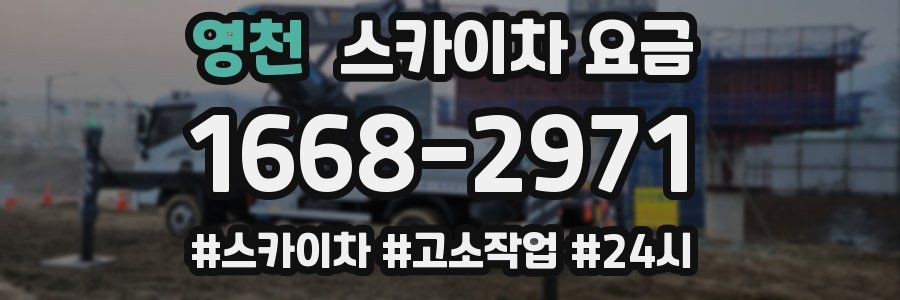 영천 스카이차 요금