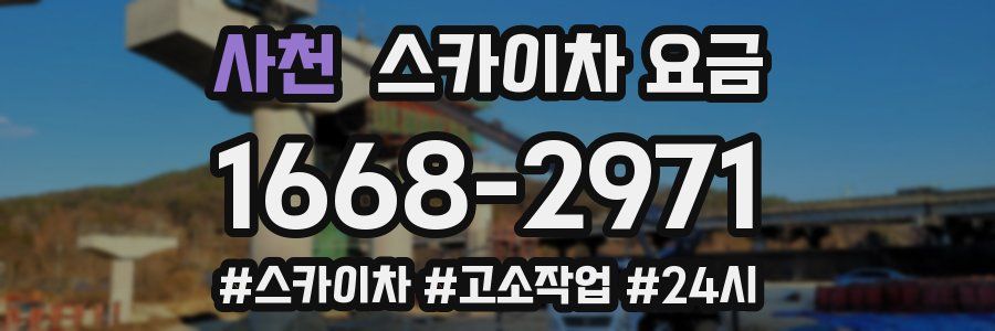 사천 스카이차 요금