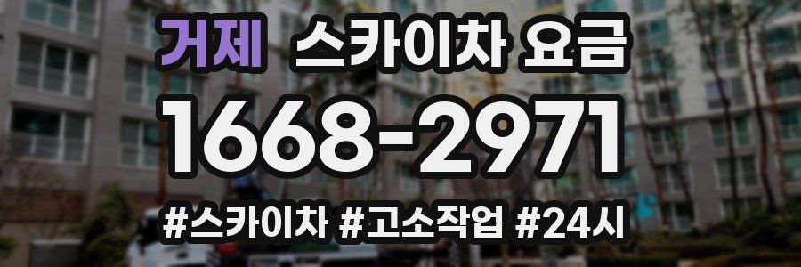 거제 스카이차 요금