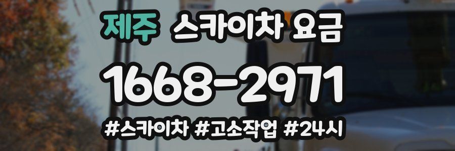 제주 스카이차 요금