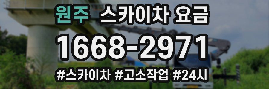 원주 스카이차 요금