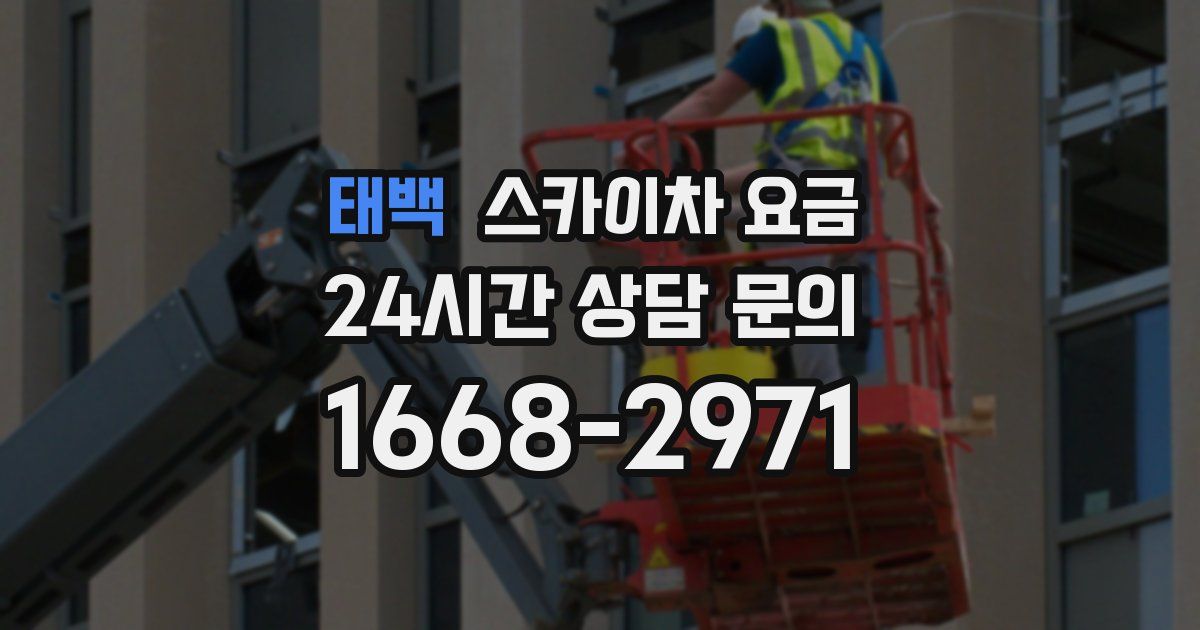 태백 스카이차 요금