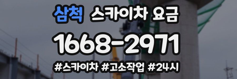 삼척 스카이차 요금