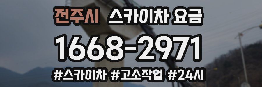 전주시 스카이차 요금