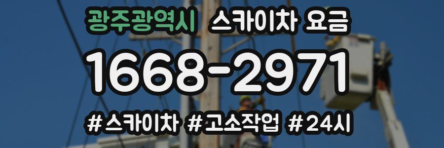 광주광역시 스카이차 요금