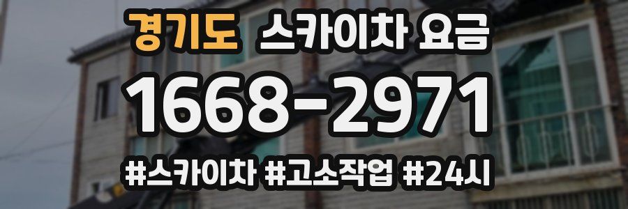 경기도 스카이차 요금
