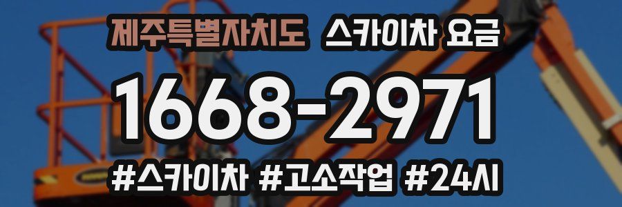 제주특별자치도 스카이차 요금