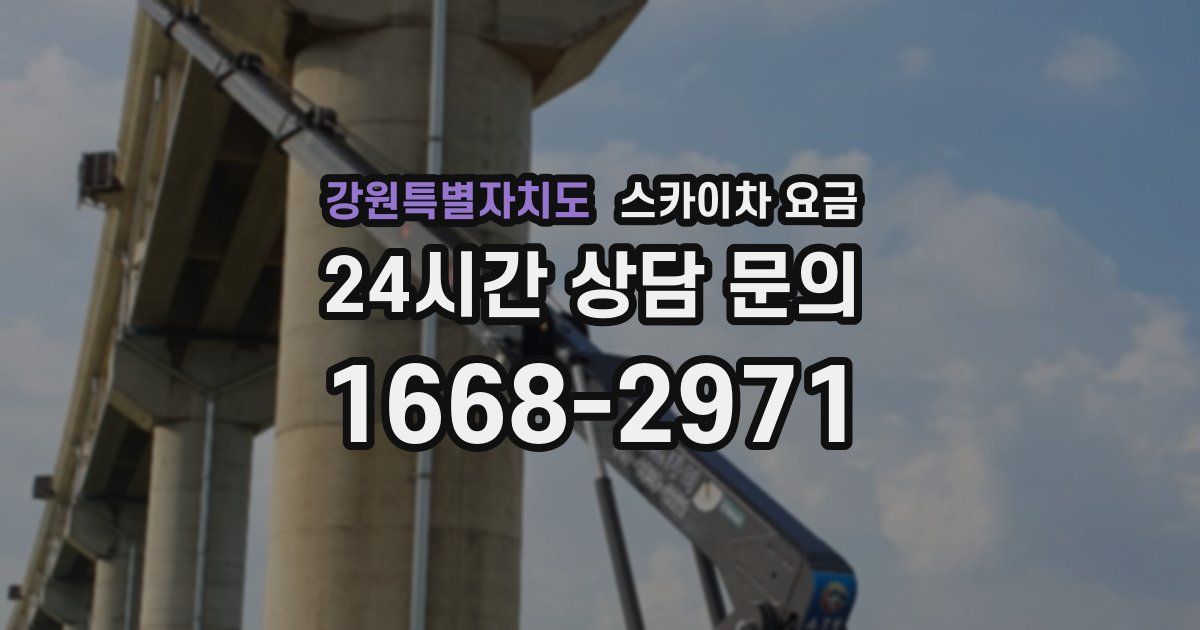 강원특별자치도 스카이차 요금