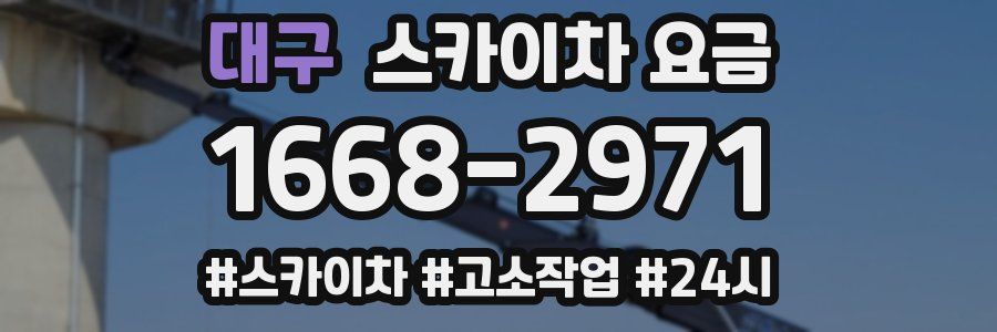 대구 스카이차 요금
