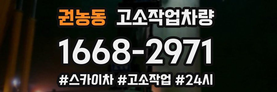 권농동 고소작업차량