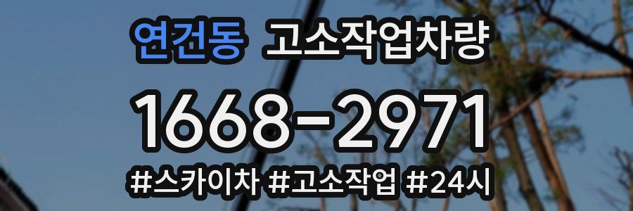 연건동 고소작업차량