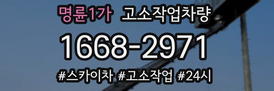 명륜1가 고소작업차량