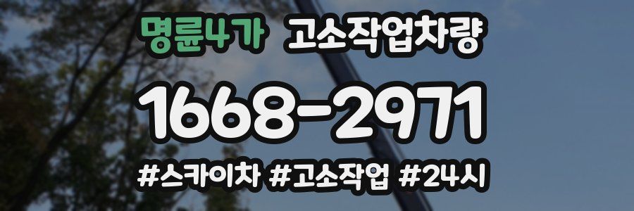 명륜4가 고소작업차량