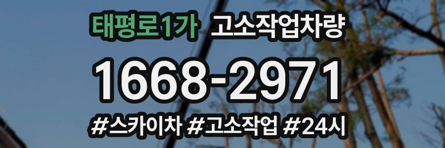 태평로1가 고소작업차량