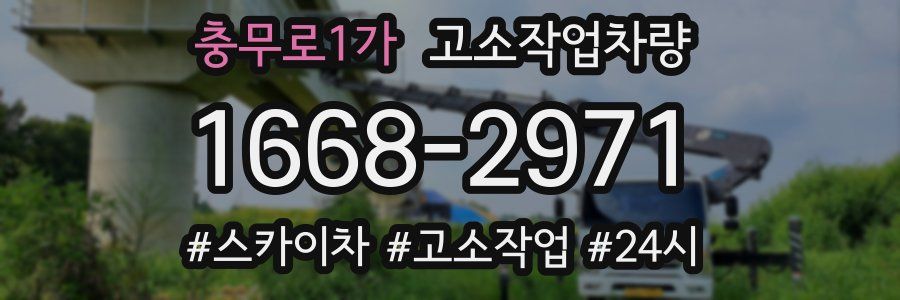 충무로1가 고소작업차량