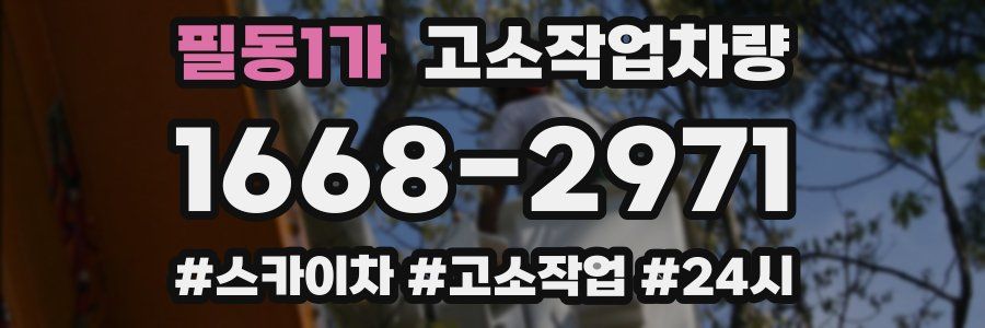 필동1가 고소작업차량