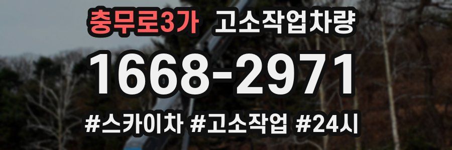 충무로3가 고소작업차량