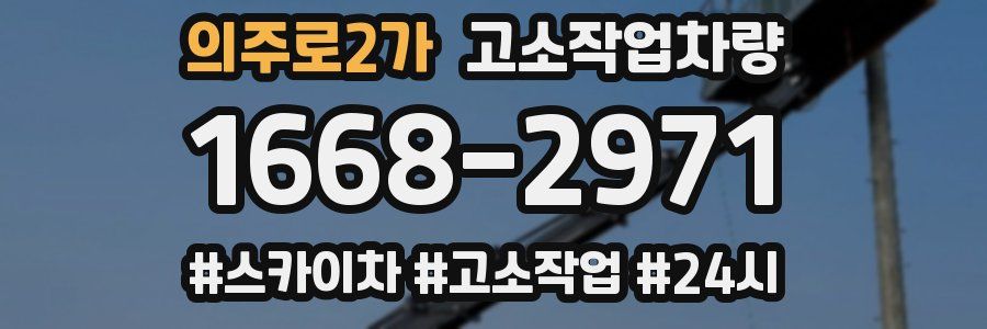 의주로2가 고소작업차량