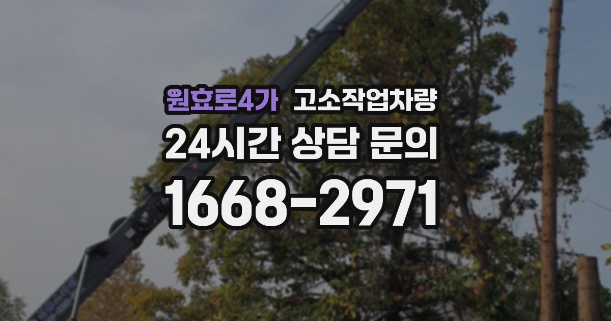 원효로4가 고소작업차량