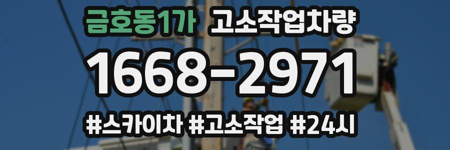 금호동1가 고소작업차량