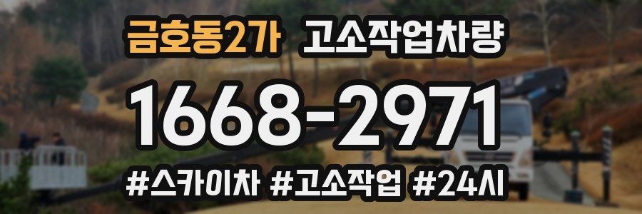 금호동2가 고소작업차량