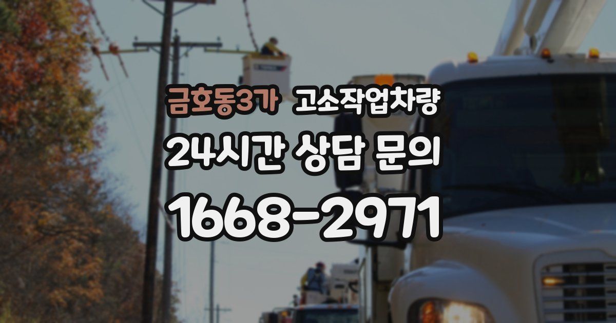 금호동3가 고소작업차량