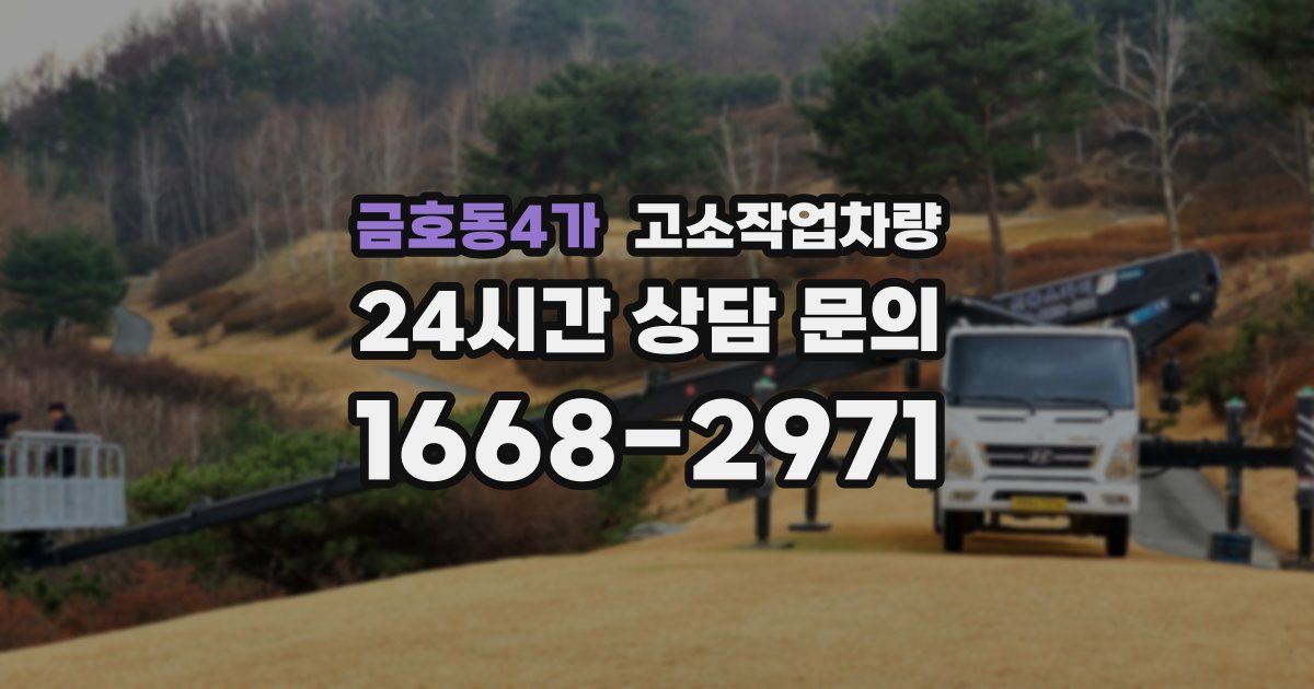 금호동4가 고소작업차량