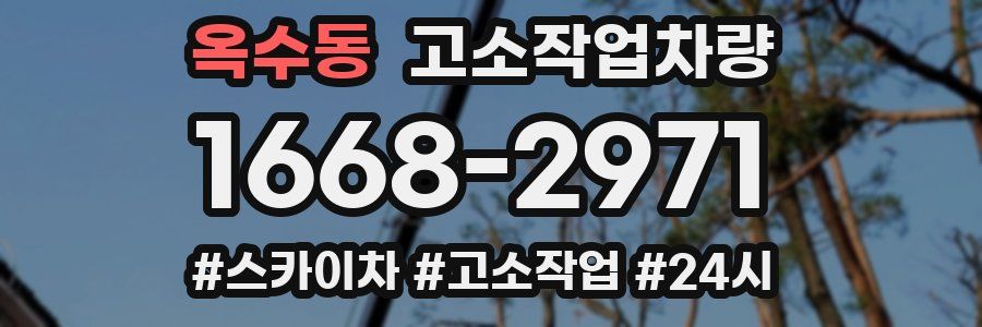 옥수동 고소작업차량