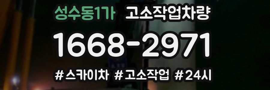 성수동1가 고소작업차량