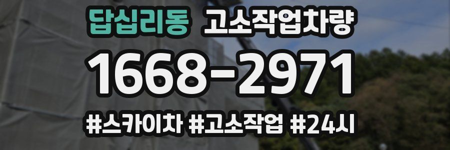 답십리동 고소작업차량