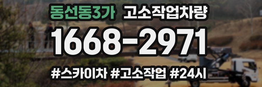 동선동3가 고소작업차량