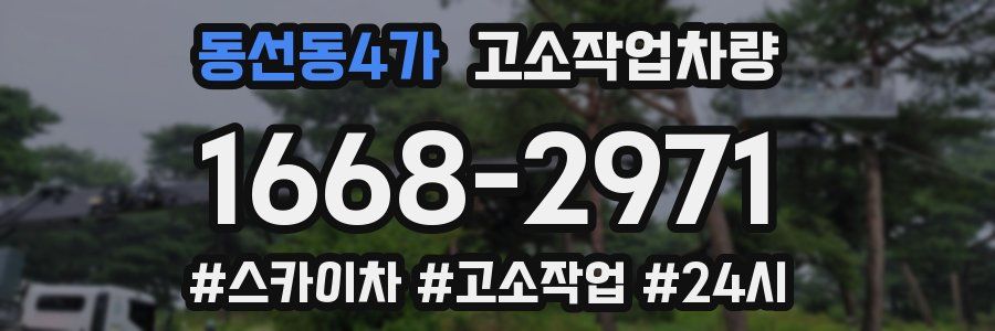 동선동4가 고소작업차량