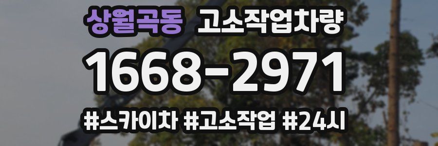 상월곡동 고소작업차량