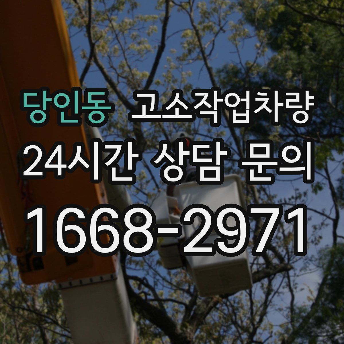 당인동 고소작업차량
