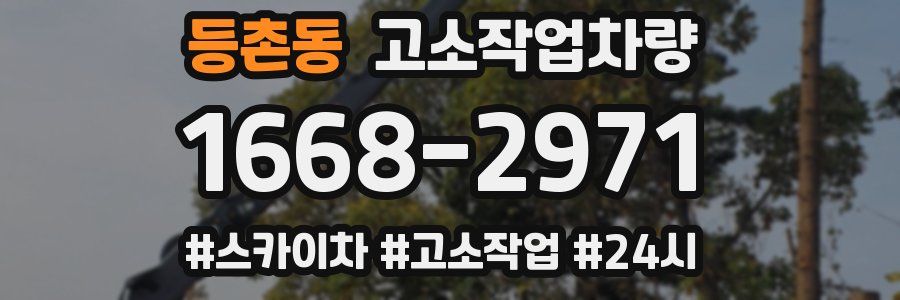 등촌동 고소작업차량