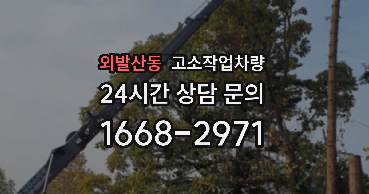 외발산동 고소작업차량