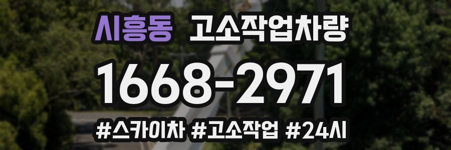 시흥동 고소작업차량