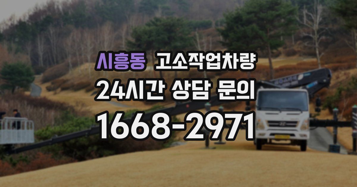 시흥동 고소작업차량