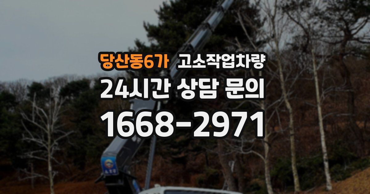당산동6가 고소작업차량