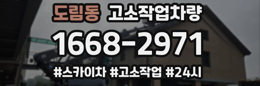 도림동 고소작업차량