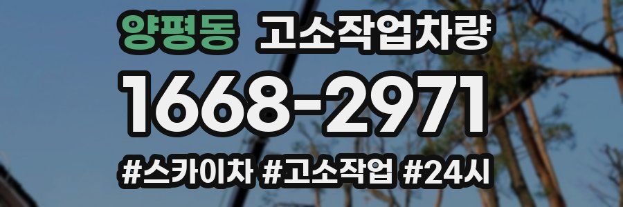 양평동 고소작업차량