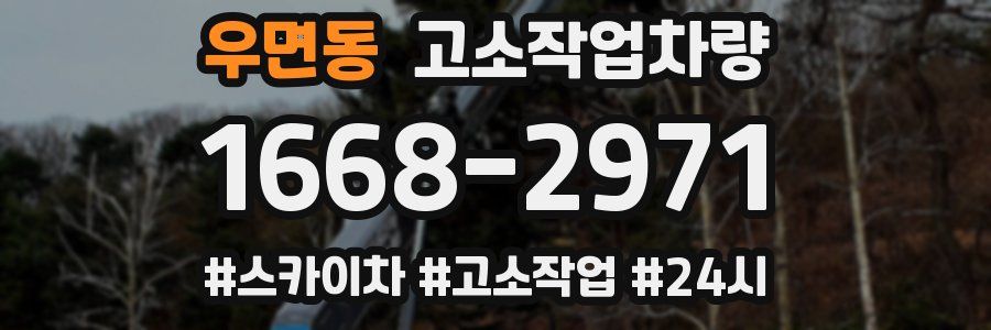 우면동 고소작업차량