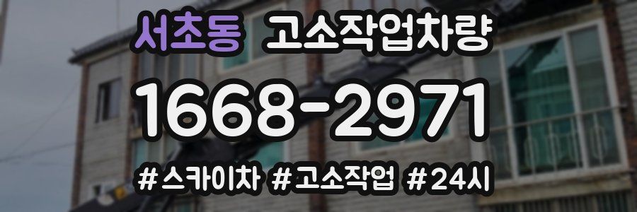 서초동 고소작업차량