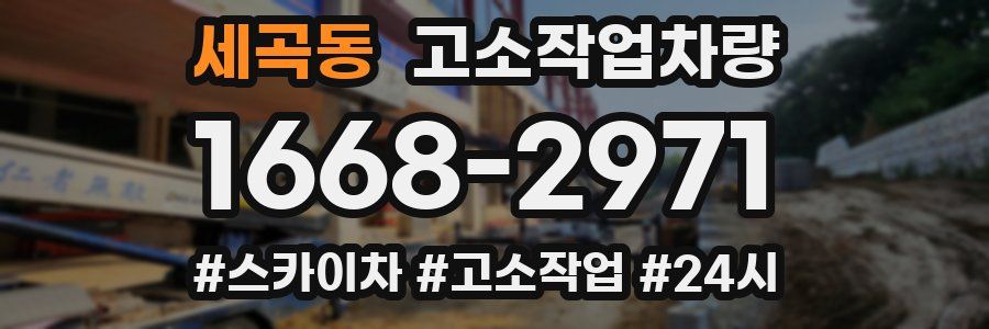 세곡동 고소작업차량