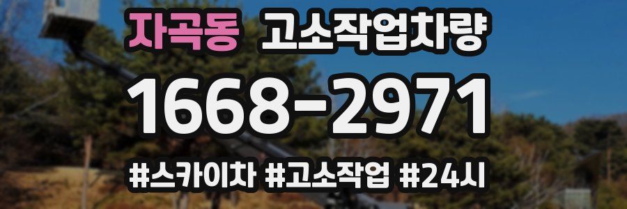 자곡동 고소작업차량