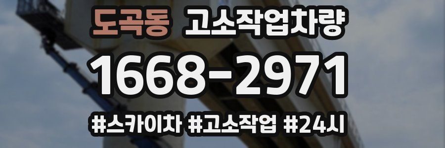 도곡동 고소작업차량