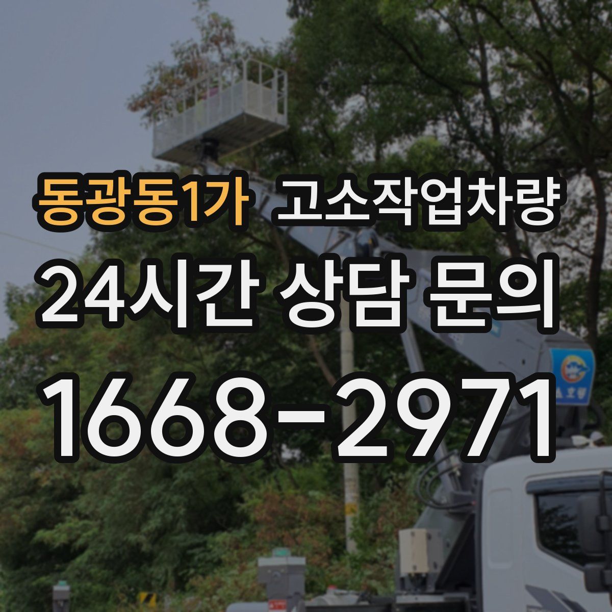 동광동1가 고소작업차량