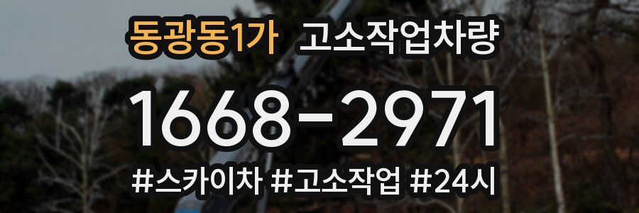 동광동1가 고소작업차량