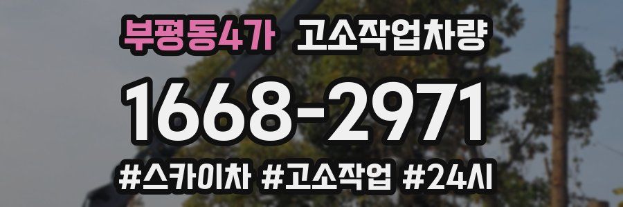 부평동4가 고소작업차량