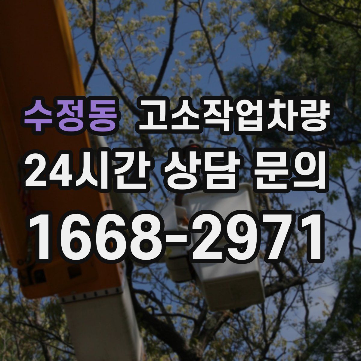 수정동 고소작업차량